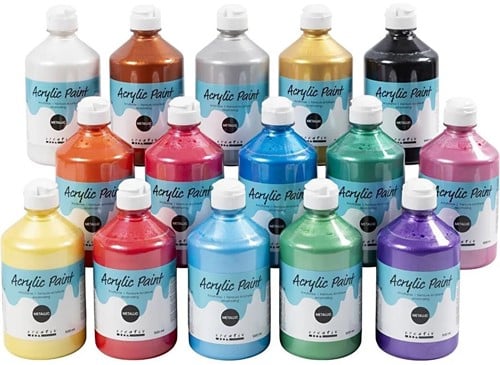 CC Kids Metallic Acrylverf Set 15x500 ml