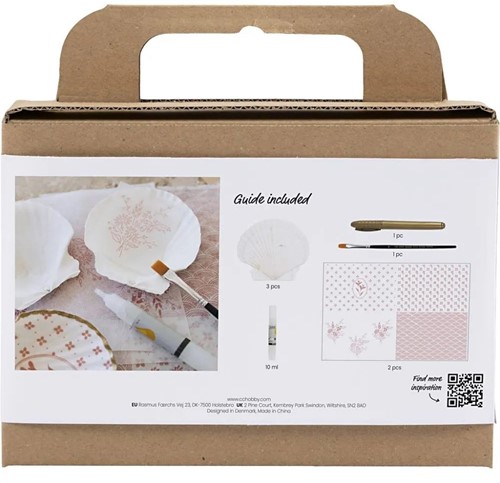 CC Mini Hobby Set Decoupage Mussel Shells Light Pink-2