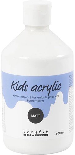 CC Kids Acrylverf Mat Wit 500 ml