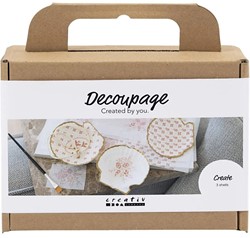 CC Mini Hobbyset Decoupage Muschelschalen Hellrosa