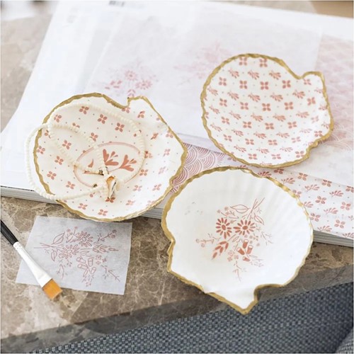CC Mini Hobby Set Decoupage Mussel Shells Light Pink-3