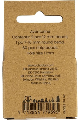 CC Kristallen Kralen Aventurien 63st Gatgrootte 1 mm-3