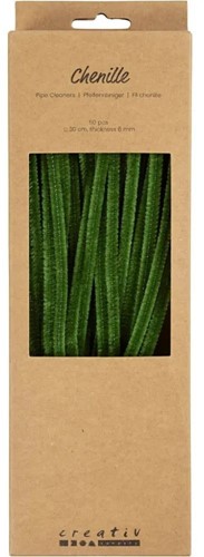 CC Chenilledraad Dennegroen 6mm x 30 cm 25 stuk