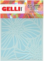 Gelli Arts Hellebore Stencil 12.7 x 17.8cm