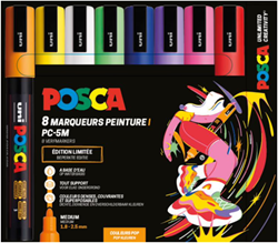 Uni Posca PC5M Markers Det Pop Colours