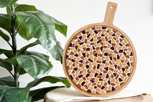 LC DIY Round snack board  beige/sand