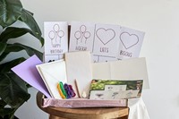 LC DIY pakket Borduurkaarten 5 stuks-2