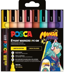 Uni Posca PC5M Marker Set 8-Piece Manga Hero