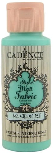 Cadence Style Mat Textielverf 59ml Light Mint Green