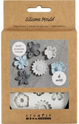 CC Siliconen Vormen Bloem H: 0,5 cm L: 1,5-2,5 cm