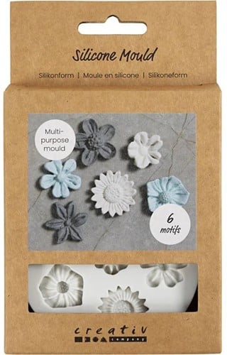 CC Siliconen Vormen Bloem H: 0,5 cm L: 1,5-2,5 cm