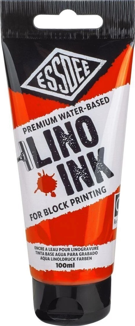 Block Paining Ink Essdee Premium Block Printing Ink - Vermillion 100ml iHobby