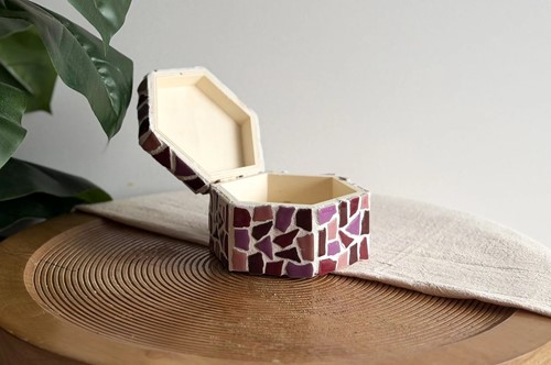 LC DIY Jewelry Box Mosaic Pink-2