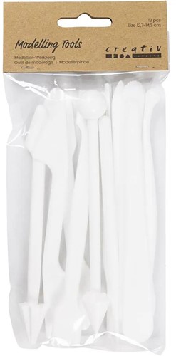 CC Boetseerstaafjes 12,7-14,3 cm Wit 12 stuk
