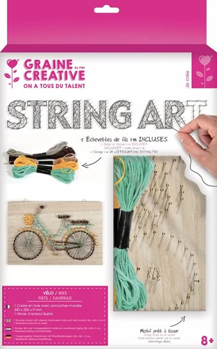 GC tableau String Art Fiets