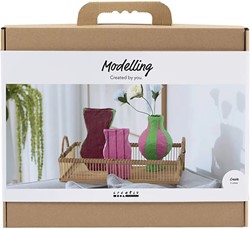 CC Maxi Hobbyset Boetseren Vazen Van Papier-Maché Diverse Kleuren