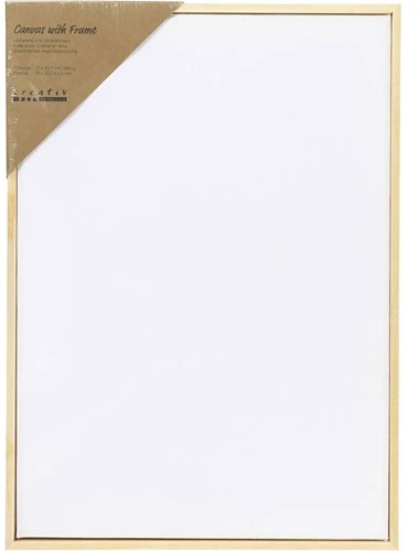 CC Gespannen canvas met lijst A4 21x29,7 cm 280 gr Wit-2