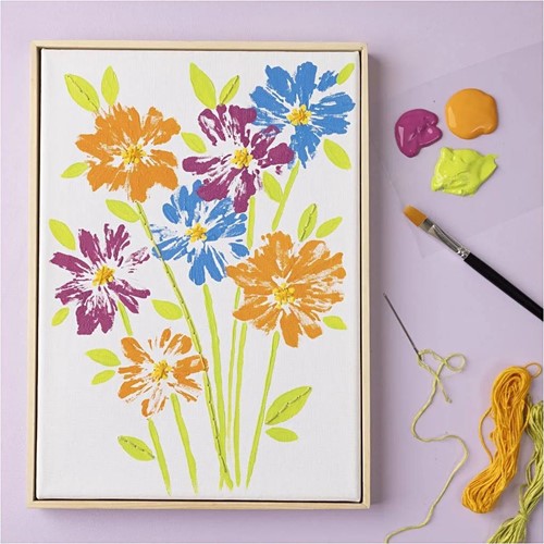 CC Gespannen canvas met lijst 30x30 cm 280 gr Wit-3