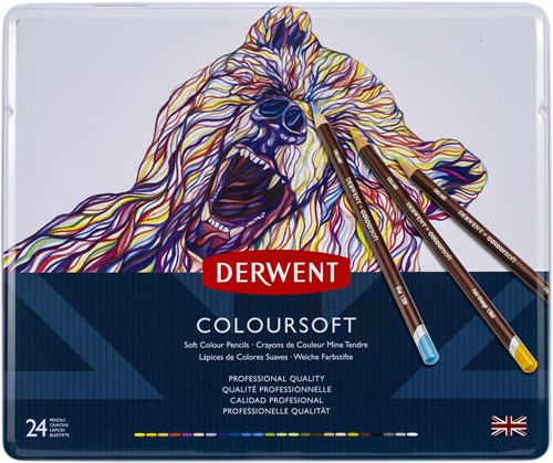 Derwent Coloursoft Potloden 24 Stuk
