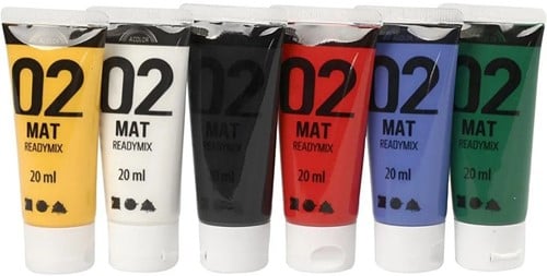 A-Color Acrylverf Set Mat Primair 6x20 ml