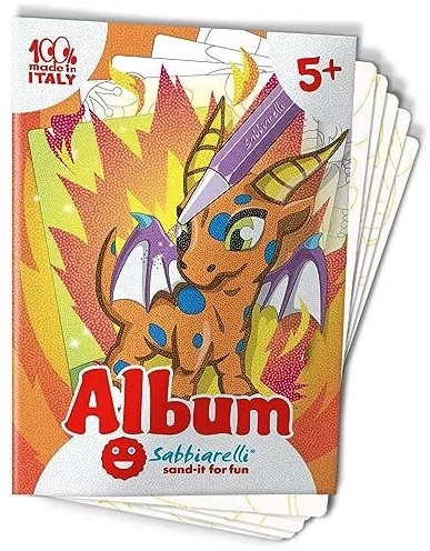 Sabbiarelli Zandschilderen Album Draken 4 stuks