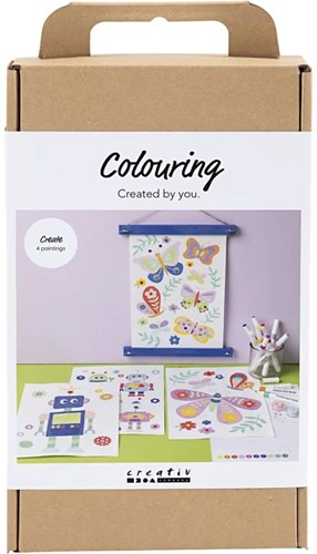 CC Hobbyset Kleuren Vlinder en Robot met markers