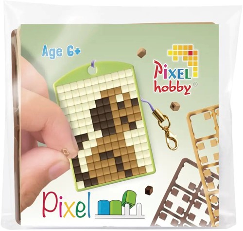 Pixelhobby Medaillon Schlüsselanhänger Starterset – Hund