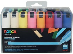 Uni Posca PC8K Set Basis Kleuren 16 stuks
