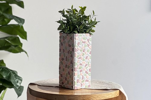 LC DIY Pakket - Vaas Mozaïek Pastel