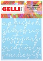 Gelli Arts – Script-Schablone 12,7 x 17,8 cm