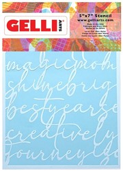 Gelli Arts – Script-Schablone 12,7 x 17,8 cm