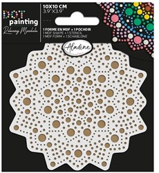 Aladine Duo Dot Painting Set Mandala 10cm 1