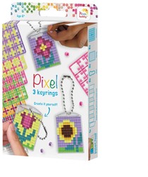Pixelhobby Medaillon Set Bloemen 3 stuks