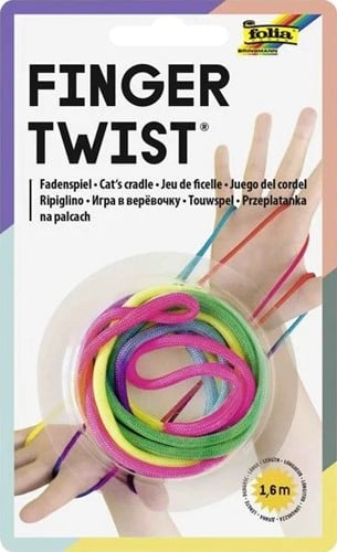 Folia Finger Twist Regenboog 160 cm