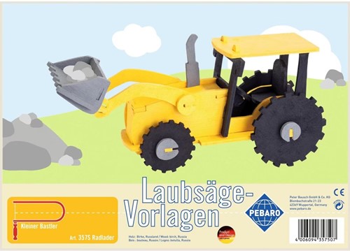 Pebaro Figuurzaagsjabloon Bulldozer 