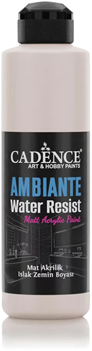 Cadence Ambiante Waterbestendige Matt Acrylverf 250 ml Ivory Coast + 10 gr Catalyst