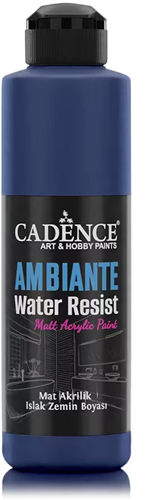 Cadence Ambiante Waterbestendige Matt Acrylverf 250 ml Ocean + 10 gr Catalyst
