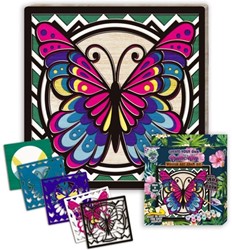 Splat Planet Wood Art Set Vlinder 27 x 26 x 3,5 cm