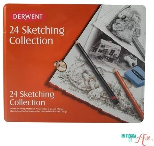 Derwent Schetspotloden Set 24 Stuk