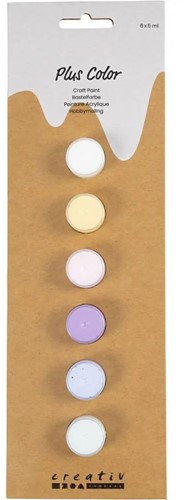 CC Plus Color Acrylverf Pastelkleuren, 6x5 ml 