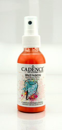 Cadence Fashion Spray Fabric Paint 100 ml Orange