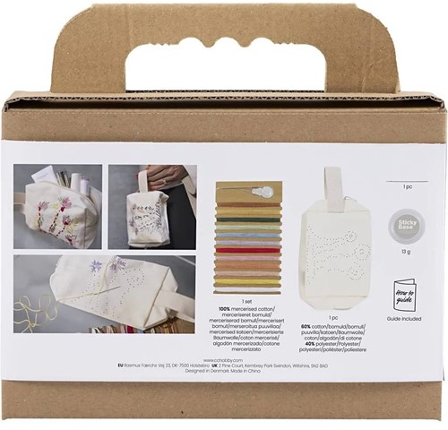 CC Mini Hobbyset Borduurwerk Make-uptas Crème-3