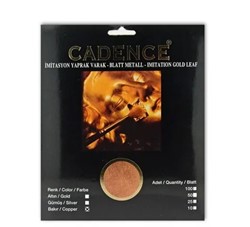 Cadence Blattmetall-Imitat 15 x 15 cm Kupfer 25 Blatt