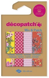 Decopatch Mix & Patch Decoupage-Papier Wamdeling in Kyoto, 30 x 40 cm, 4er-Set