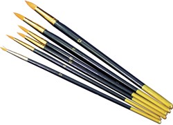 Pentart Pointed Brush Set 6 Pieces