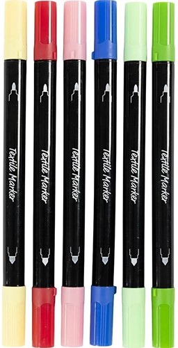 CC Textile markers 6 pieces