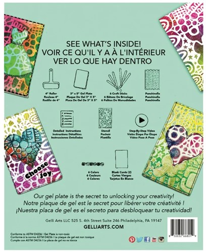 Gelli Arts Handmade Card Set-2