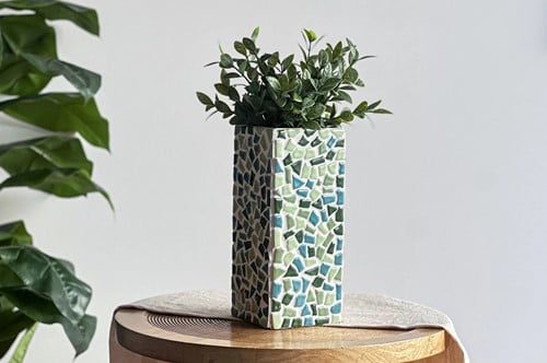 LC DIY Pakket - Vaas Mozaïek Groen