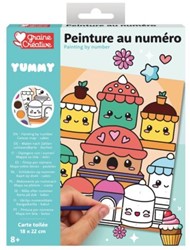 GC Schilderen Op Nummer Set Kawaii Cakes 18,5 x 22 cm