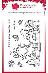 Woodware Stempel Set Gnoom Home
